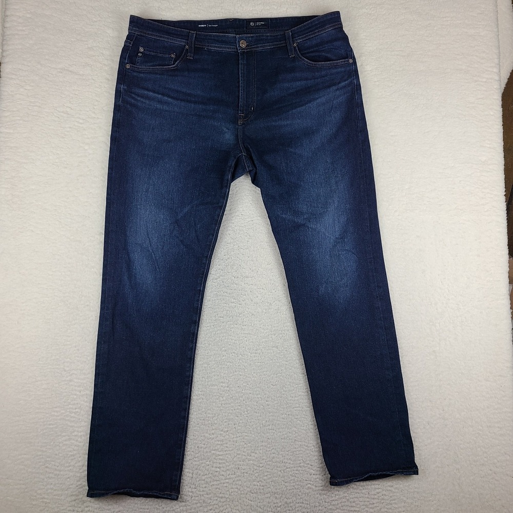AG Adriano Goldschmied Jeans Mens 40x32 Blue Everett Slim Straight Dark Wash